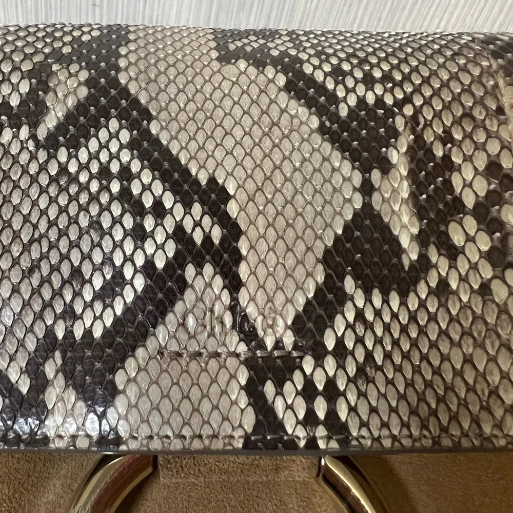 Chloe Faye Shoulder Bag Leather and Python - Picture 10 of 10